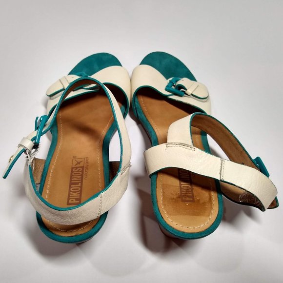 Pikolinos two-tone heels sandals Size 39 - Picture 4 of 6